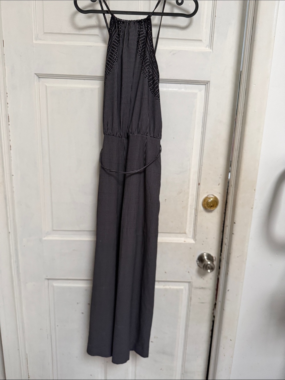 NWT H&M Women’s Black Polka Dot Halter Jumpsuit